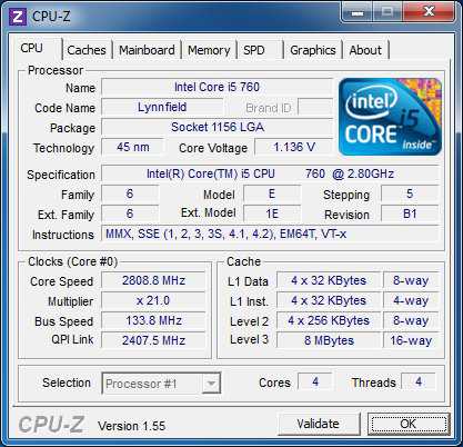 Процессор Intel Core i5-760 3.33GHz/8MB s1156 - фото фото фото 0
