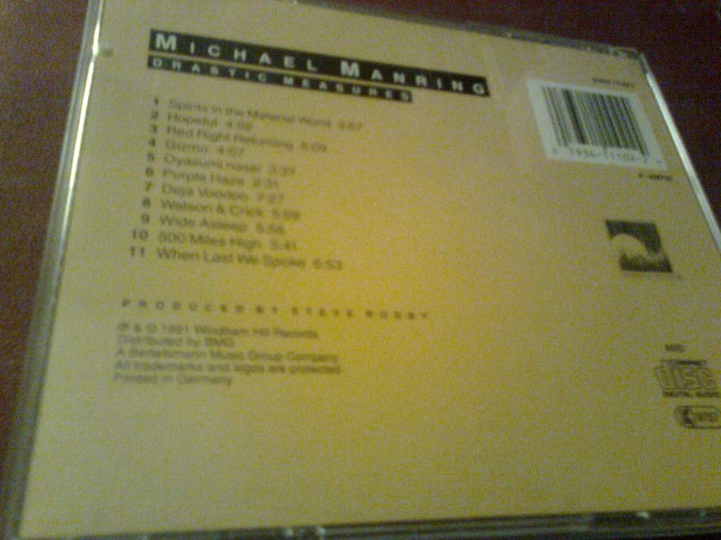 Michael Manring Drastic Measures CD фирменный б/у - фото фото фото 1