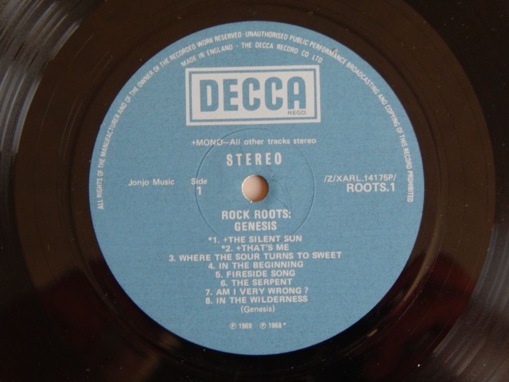 Genesis ‎– Rock Roots   (Decca ‎– ROOTS.1, UK) EX+/EX+ - фото фото фото 2