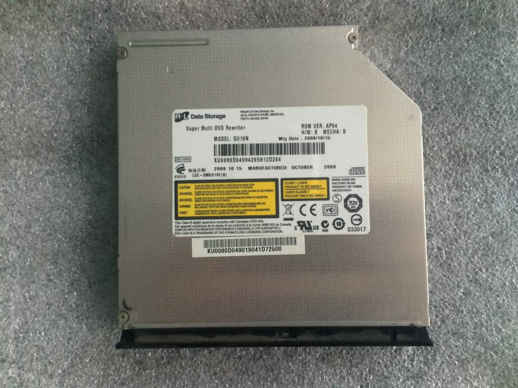 DVD -RW/+RW, LG GU10N, Black SATA UltraSlim 9.5mm, used - фото фото фото 0