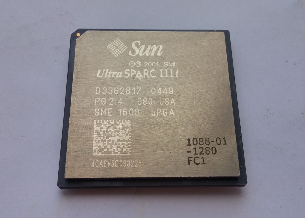 Процессор Sun Oracle UltraSparc IIIi 1280MHz socket PGA959 Вживане - фото фото фото 0