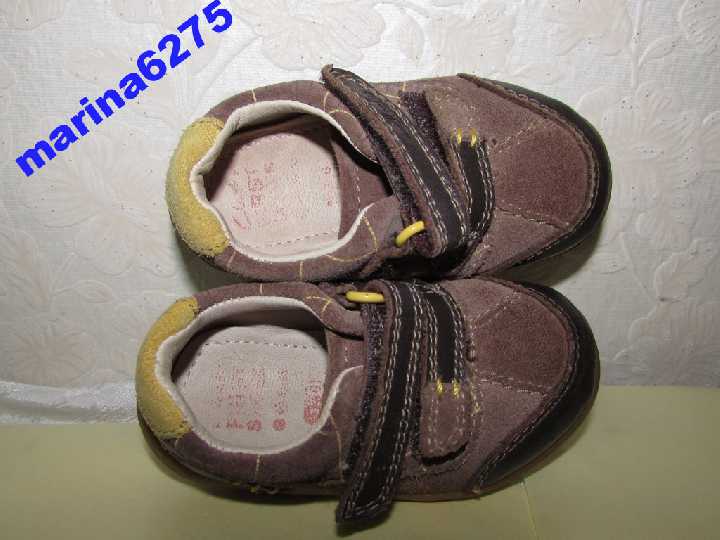 Кроссовки 100%нат кожа~Clarks FIRST SHOES~12см 19р - фото фото фото 5