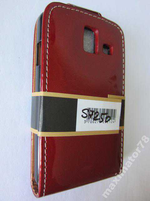 ЧЕХОЛ-КНИЖКА CHIC CASE SAMSUNG S7250 КРАСНЫЙ ЛАК - фото фото фото 1