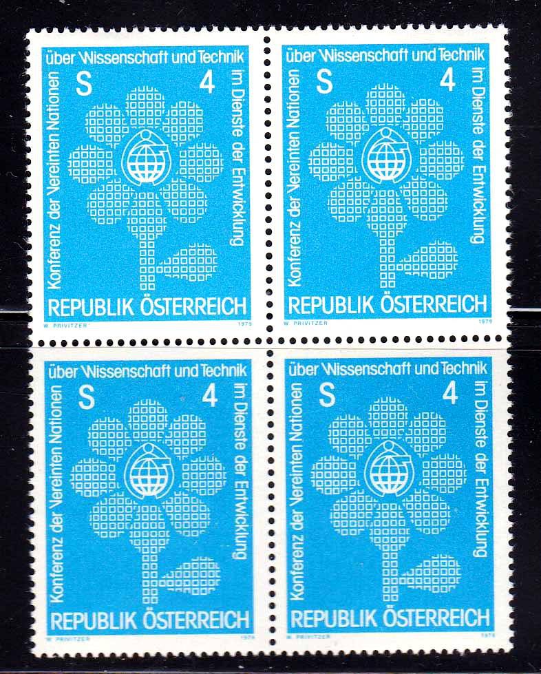 ZM Австрия  1979 г   MNH - квартблок - фото фото фото 0