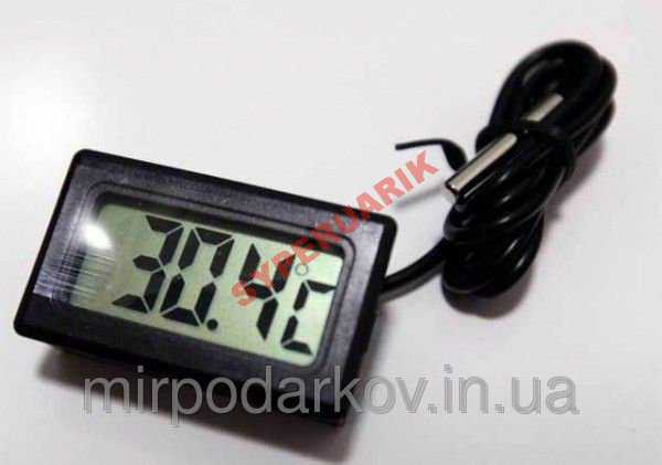 Цифровой LCD термометр с выносным датчиком - фото фото фото 1
