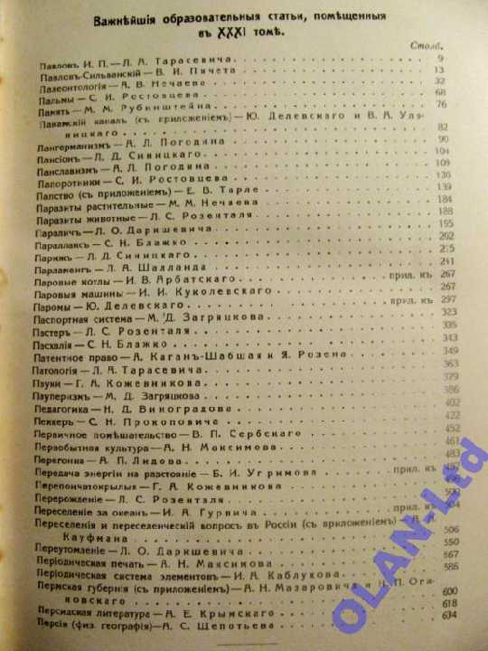 ЭНЦИКЛОПЕДИЧЕСКИЙ СЛОВАРЬ Т-ва ГРАНАТ.Т.31.1914 г. - фото фото фото 4