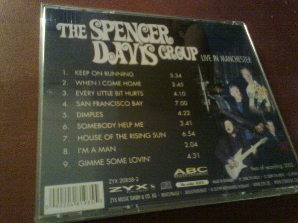 The Spencer Davis Group Live In Manchester CD фирменный б/у - фото фото фото 1