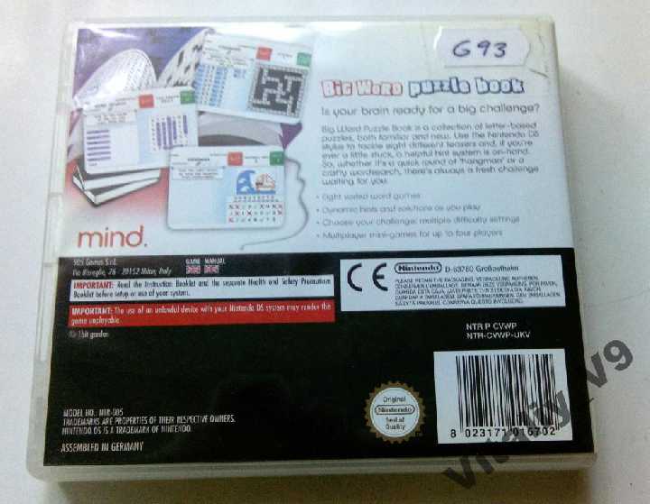 Big Word Puzzle Book  (Nintendo DS) - фото фото фото 1