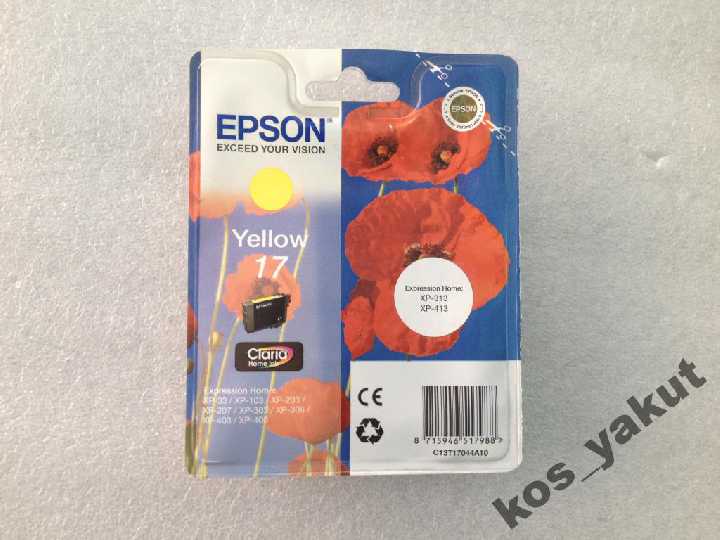 Epson 17 XP33 XP103 XP203 XP207 XP303 C13T17044A10 - фото фото фото 0