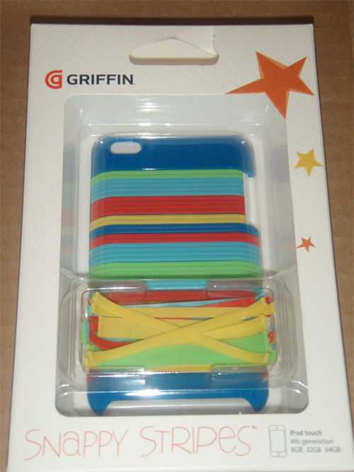 Чехол для iPod Touch4 Griffin Snappy Stripes Blue - фото фото фото 1