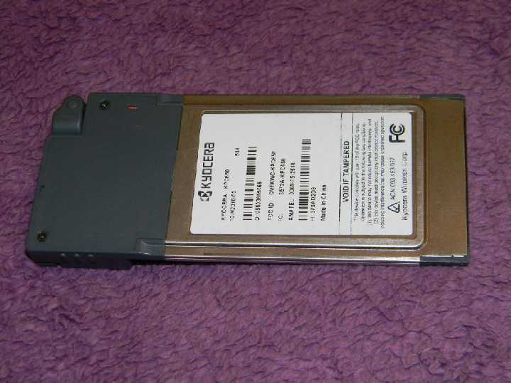 CDMA EV-DO  PCMCIA модем Kuocera KPC650 - фото фото фото 1