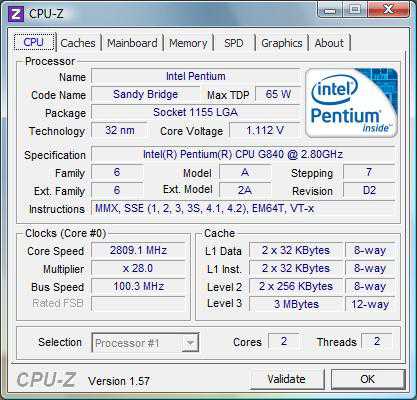 Процессор Intel Pentium G840 2.8GHz s1155 - фото фото фото 1