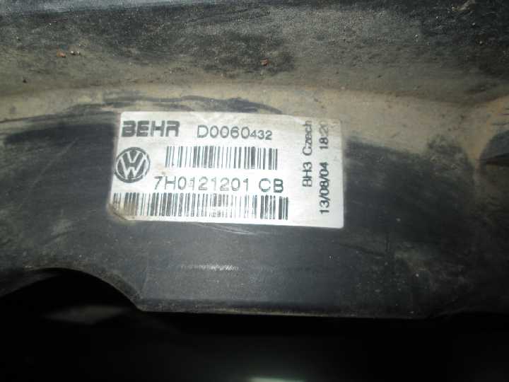 Диффузор вентилятора VW Transporter T5 03-10 7H0121201CB 7H0121207G - фото фото фото 3