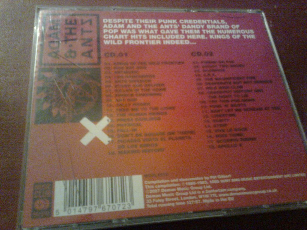 Adam And The Ants The Best 2CD фирменный б/у - фото фото фото 1