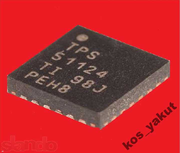Шим, Texas Instruments TPS51124 pwmIC, QFN24 - фото фото фото 0