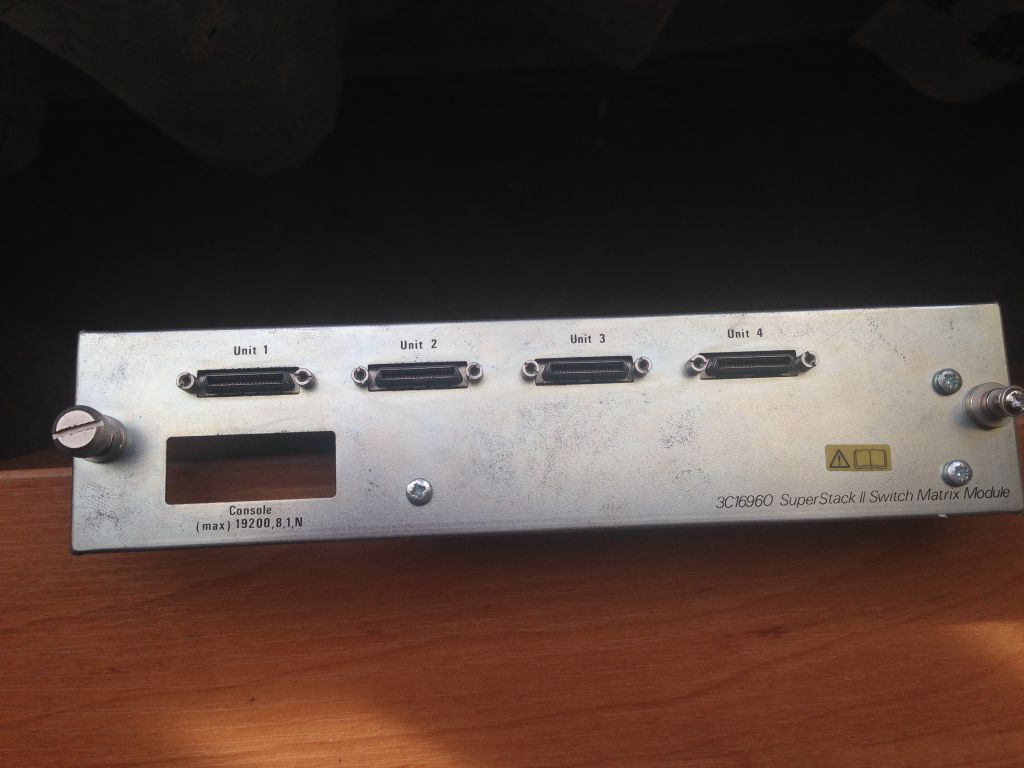 3Com SuperStack II Switch Matrix Module 3C16960 w/ 4 Cables - фото фото фото 0