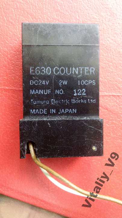 E630  Digit Impulse Counter 24 VDC 2W. - фото фото фото 0