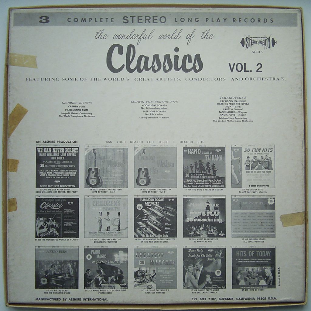 VARIOUS The Wonderful World Of The Classics Vol. 2 3LP BOX EX/VG - фото фото фото 1