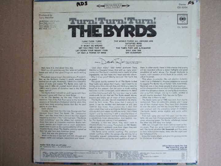The Byrds-Turn! Turn! Turn! 1965 (USA) EX/EX+ - фото фото фото 1