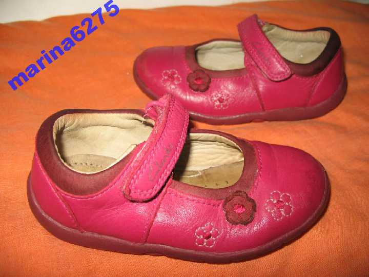 Туфельки 100%нат кожа~Clarks FIRST SHOES~14см - фото фото фото 4