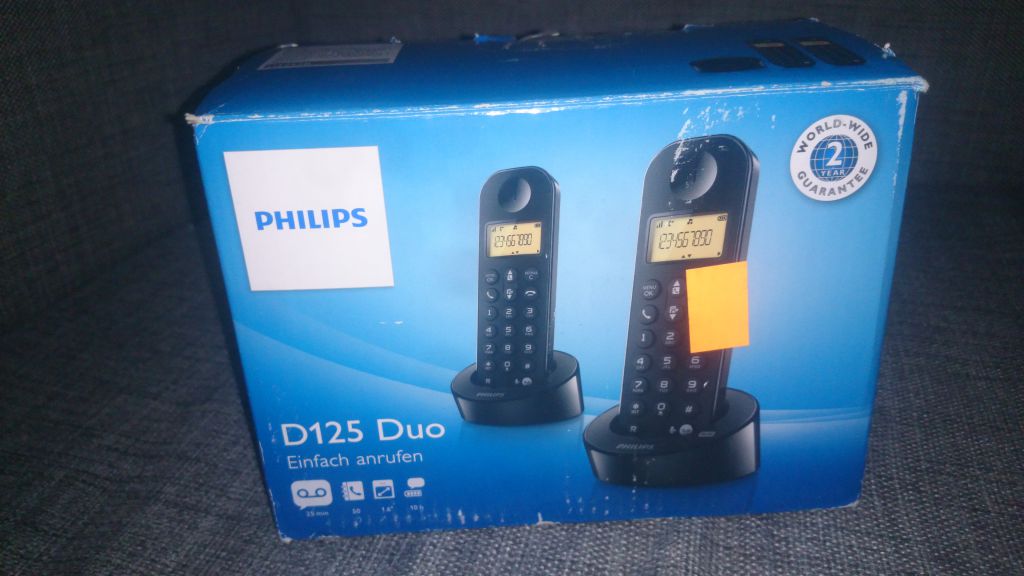 2 радиотелефона Philips D125 из Европы - фото фото фото 1