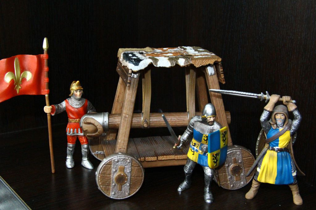 стенобитное орудие SCHLEICH 90-100мм ФРГ 1:18 - фото фото фото 4