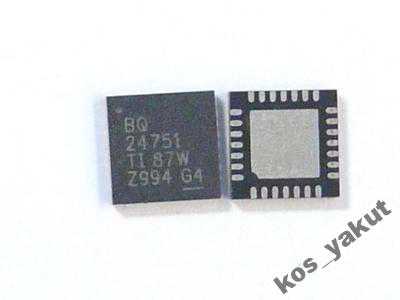 Шим, Texas Instruments BQ24751 pwmIC, QFN28 - фото фото фото 0