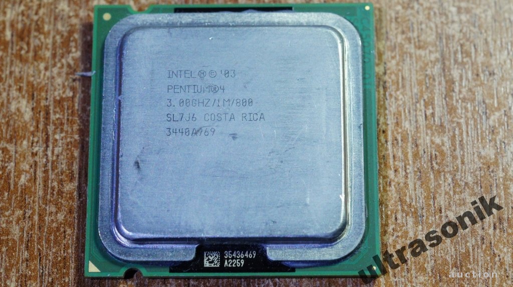 1x ядерный s775 Pentium 4 HT SL7J6 SL7PU 3.00GHz/1M/800 LGA775 Вжив - фото фото фото 1