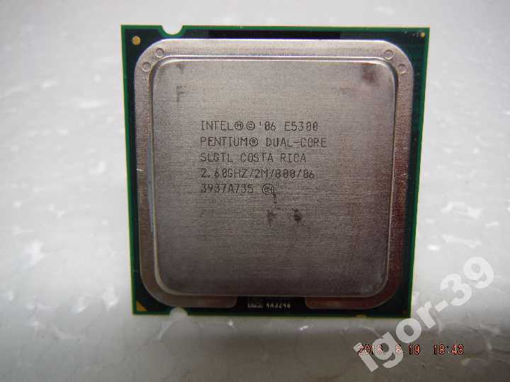 Процессор PENTIUM DUAL-CORE E5300 2.6GHz s775 - фото фото фото 1