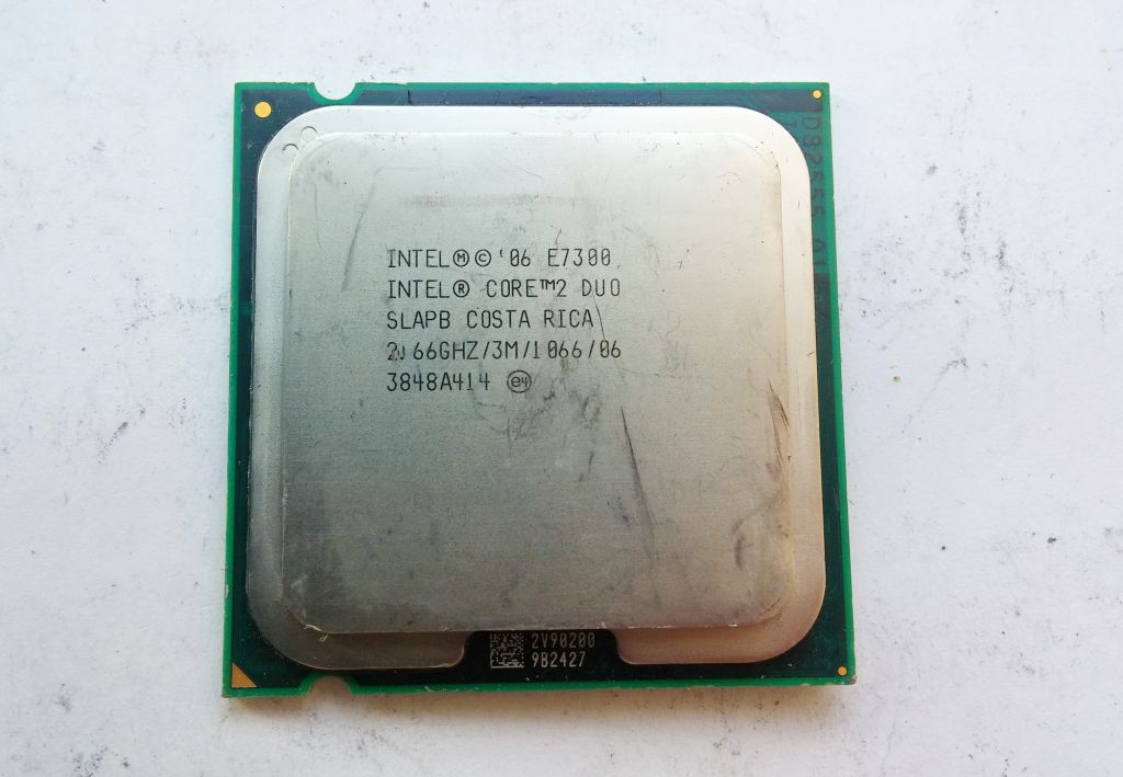 10шт LGA775 процессоров Core™2 Duo E7300 SLAPB 2.66GHz/3M/1066MHz Вживане - фото фото фото 1