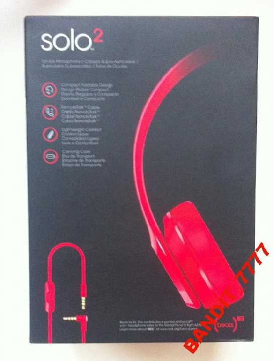 Beats by Dr. Dre Solo2 Red Original New - фото фото фото 2