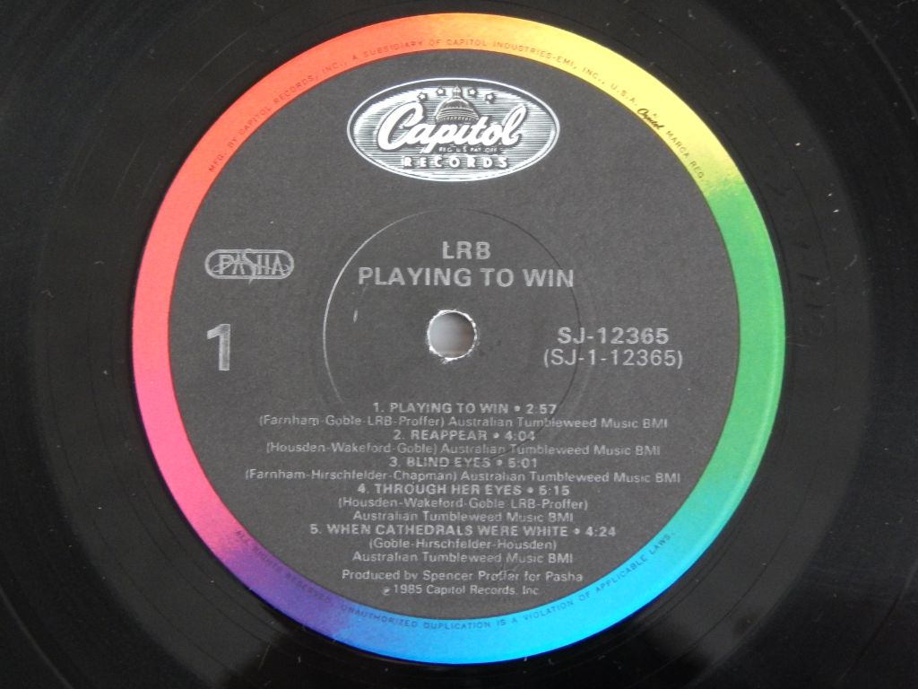 LRB ‎– Playing To Win  (Capitol Records ‎– SJ-12365, US) NM-/NM- - фото фото фото 2