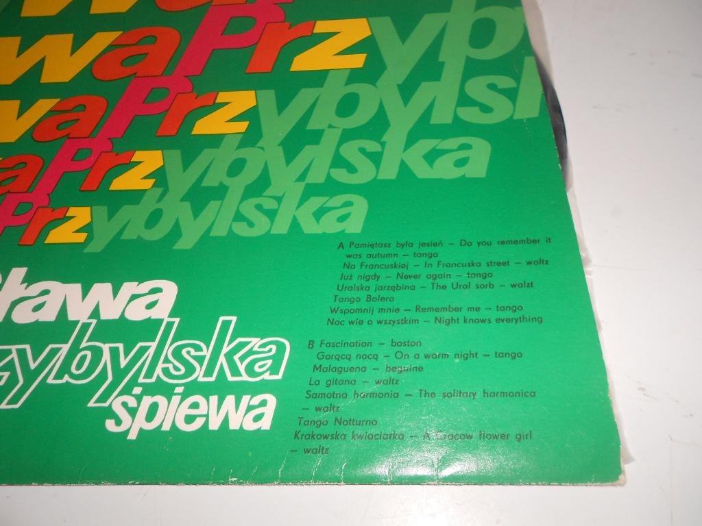 пластинка SLAWA PRZYBYLSKA SINGS HITS - фото фото фото 4