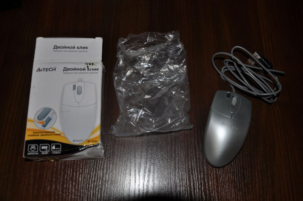Компьютерная мышь A4Tech OP-620D USB Silver, новая - фото фото фото 0
