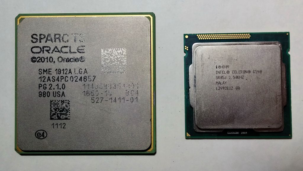 Sun Oracle Sparc T3 1.65GHz LGA 1912A 16ядер/128потоков процессор Вживане - фото фото фото 6