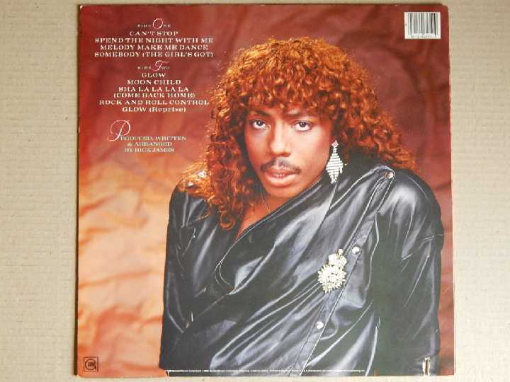 Rick James-Glow 1985 (USA) EX+/EX+ - фото фото фото 1