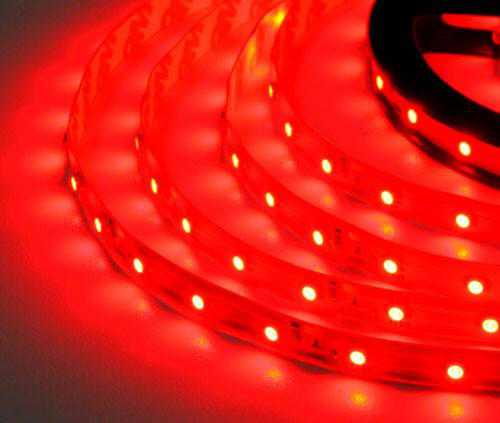 Светодиодная LED лента SMD 3528-60 R красная негерметичная IP20 - фото фото фото 2
