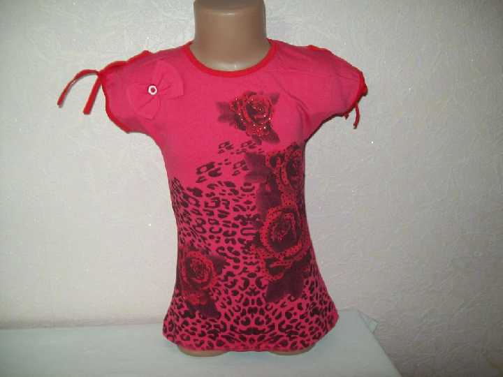 Турция. Футболка Розы 122 см - фото фото фото 0