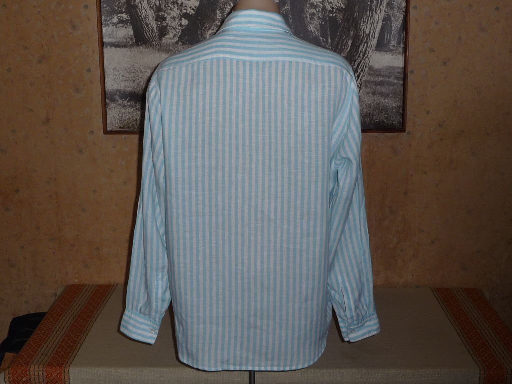 Рубашка "HUGO BOSS".р-L.Оригинал.100%LINEN! - фото фото фото 6