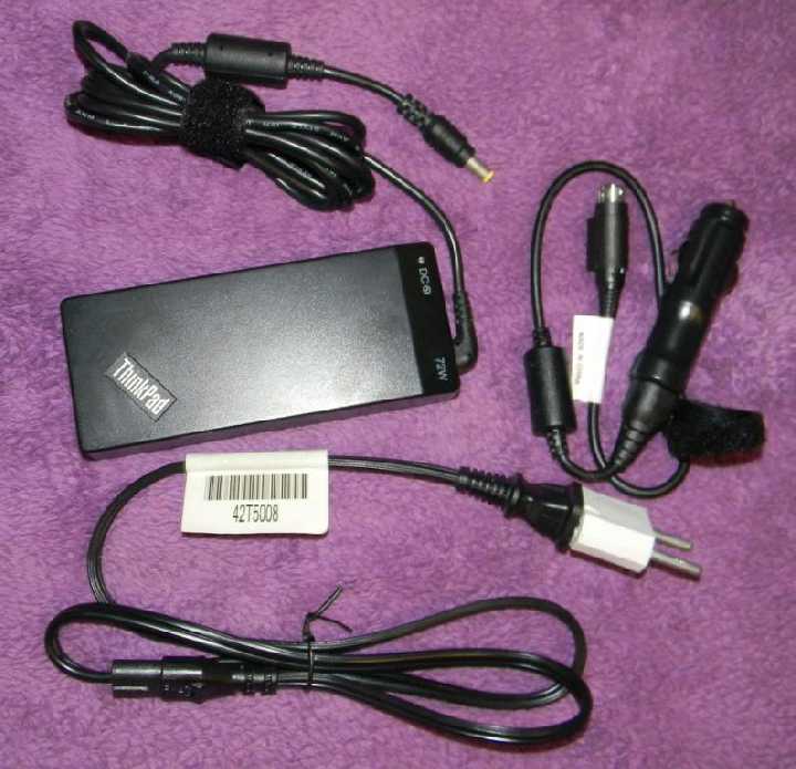 Авто и AC зарядка IBM Lenovo Panasonic NEW - фото фото фото 2