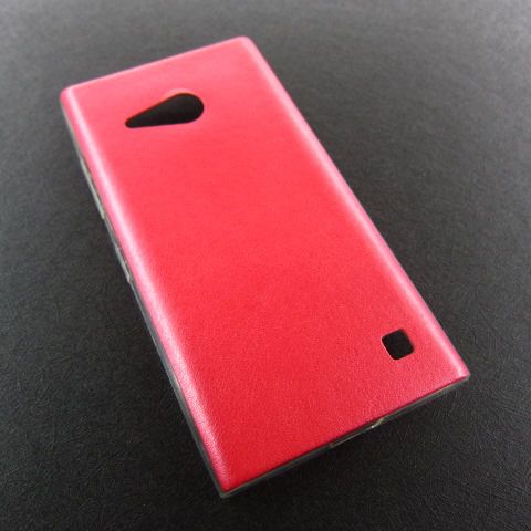 ЧЕХОЛ НАКЛАДКА КОЖА Nokia 730 Lumia LEATHER CASE pink - фото фото фото 1