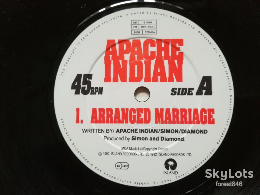 Apache Indian-Arranged marriage-NM+, 7"-Ісландія - фото фото фото 2