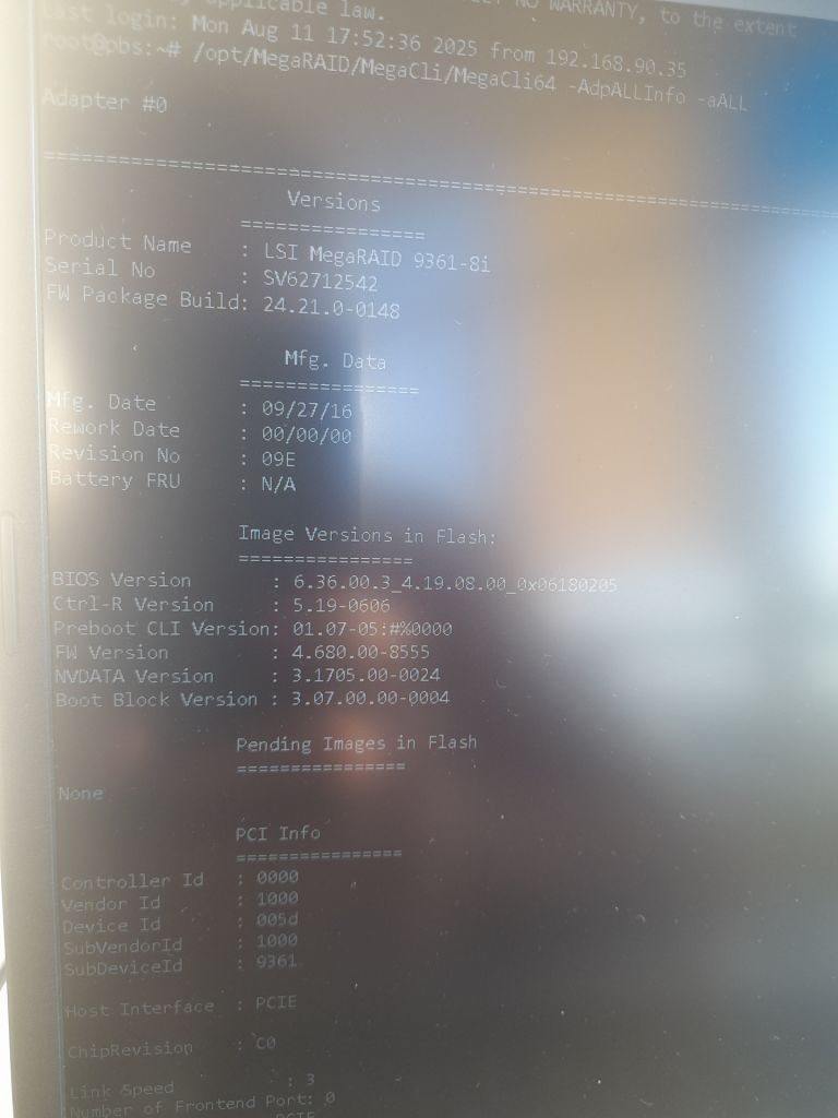 RAID Oracle SAS 9361-8i 12Gbit/s 1GB          (03-25420-09E) PCI-e x8          (2х mini-SAS SFF-8643) - фото фото фото 9