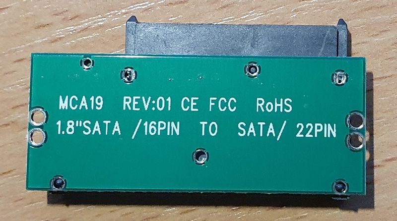 Адаптер інтерфейсу SATA 2.5" до диску mini SATA 1.8"    (не плутати з mSata) - фото фото фото 2