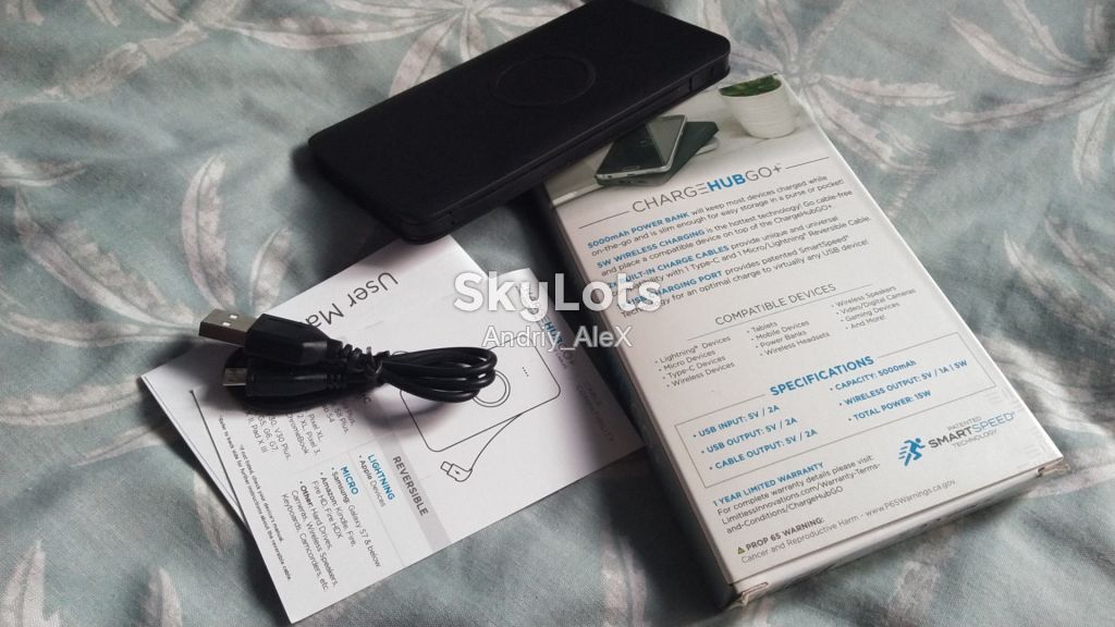 Amazon! Безпровідна зарядка Power Bank ChargeHubGo+  (QI зарядное устройство) - фото фото фото 8
