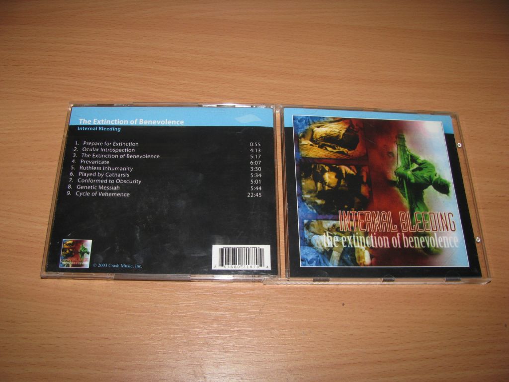 INTERNAL BLEEDING - The Extinction Of Benevolence  (2003 Crash,Manufactured by Amazon USA) - фото фото фото 0