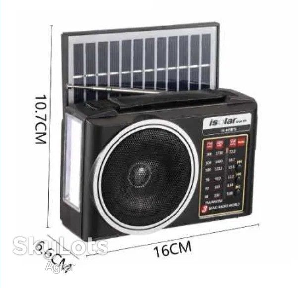 Фонарик Радио аварийный, батарейки Bluetooth на солнечной , AM FM SW - фото фото фото 5
