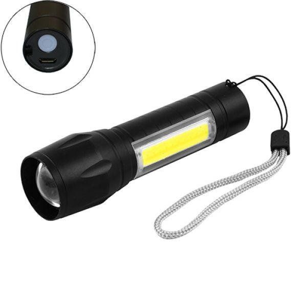 Фонарь Police BL-8424-XPE+COB Black,новый,зарядка от USB. - фото фото фото 0