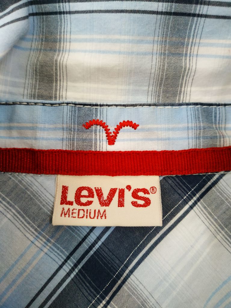 Сорочка чоловіча синьо-біла LEVIS p-p M - фото фото фото 8