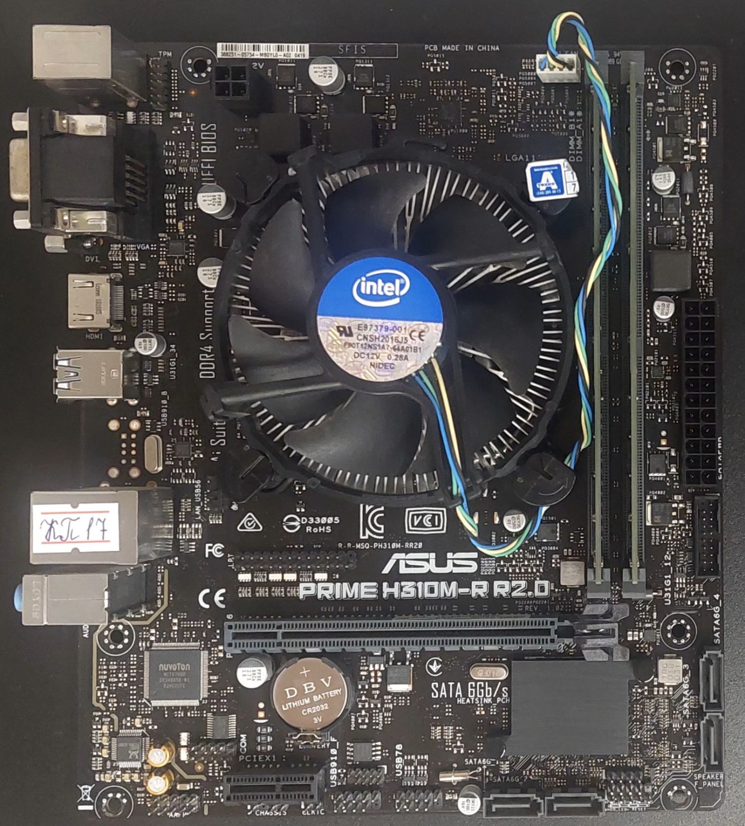 Комплект s1151 Asus Prime H310M-R R2.0+ i5-8400+16GB DDR4+кулер мідь  б/в код.кп17 - фото фото фото 0